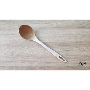 Vintage Ensar Corp USA Almond Nylon Plastic Retro Ladle Serving Spoon 12"
